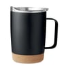 Stainless Steel Thermal Tumbler with Cork Base and Protective Lid