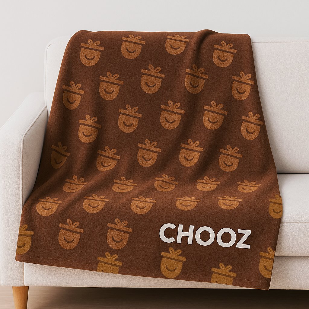 שמיכת פליז אישית עם הדפסה צבעונית - 130x150 ס"מ