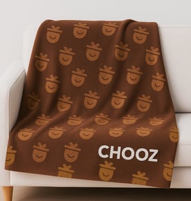 שמיכת פליז אישית עם הדפסה צבעונית - 130x150 ס"מ