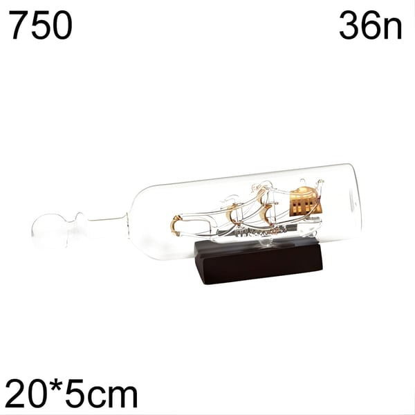Miniature Bottle Ship - Glass Art Masterpiece