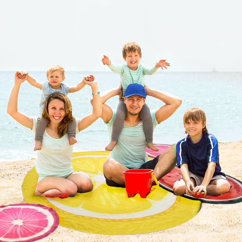 סט מגבות עגולות פירות - מתנה אישית ומיוחדת