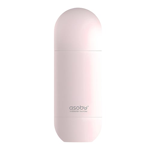 בקבוק תרמי נירוסטה ASOBU קפסולה 420 מ"ל עם מכסה כוס
