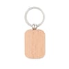 Stylish Rectangular Wooden Keychain