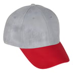 כובע מצחיה כותנה אפור עם 6 פאנלים