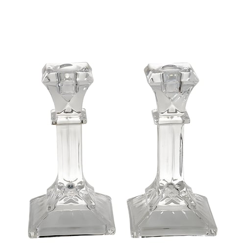 זוג פמוטים מקריסטל – עיצוב יוקרתי לבית