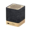 Eco-Friendly Bluetooth Speaker Crafted from Bamboo and Recycled Fabric