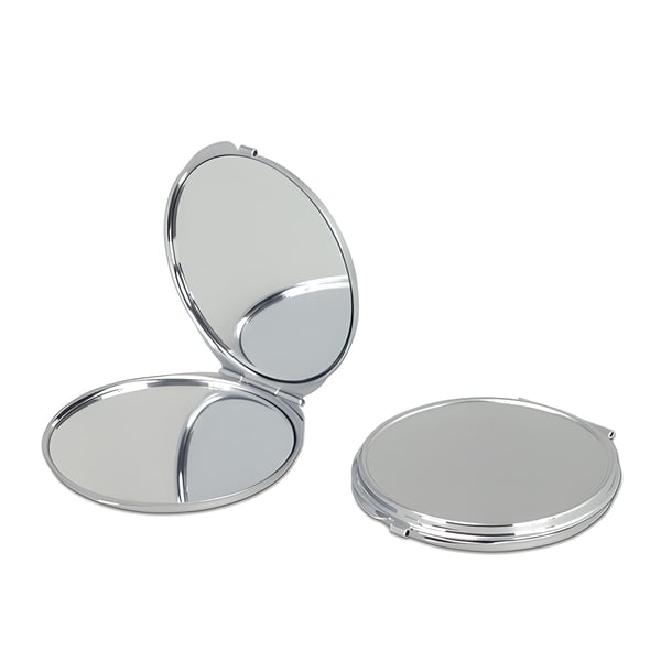 Glamor Metal Round Pocket Mirror