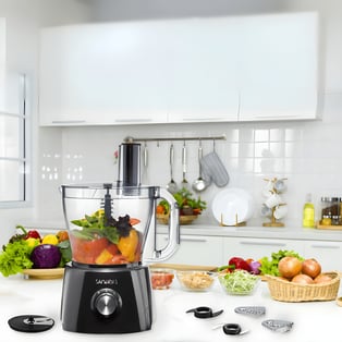 מעבד מזון חזק מבית SAMURAI לקיצוץ, פריסה וגרוד