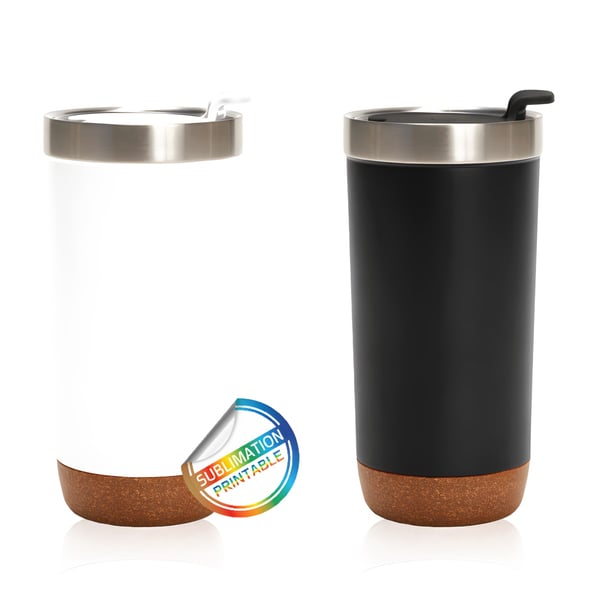 High-Quality Thermal Mug with Cork and Stainless Steel