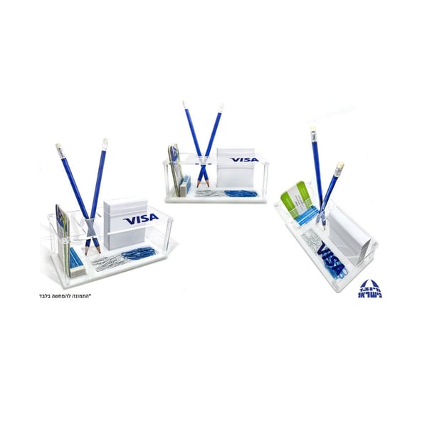 ארגונית יצירתית לחלון - עם כלי כתיבה ודפי ממו