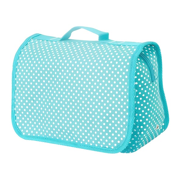 Rolling Toiletry Bag with Mirror and Mesh Pockets