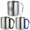 Stainless Steel Carabiner Handle Mug