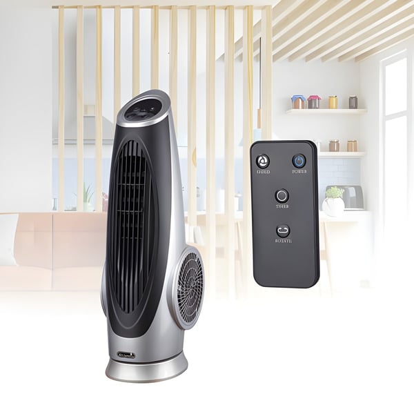 Luxury Tower Fan with Remote Control, 100W Power