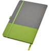 מחברת עסקים A5 מקום לעט סגירה עם רצועת גומי - ירוק