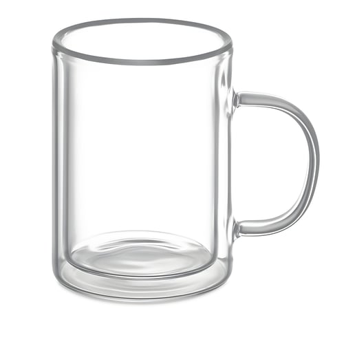 מאג זכוכית כפול 225 מ"ל לשימוש עיצוב אישי