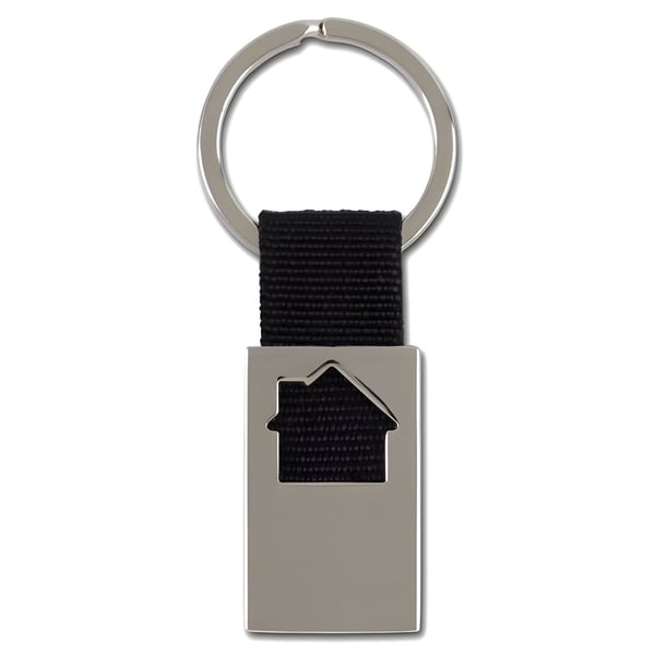 Casa - Elegant Keychain with Black Strap in Luxury Gift Box