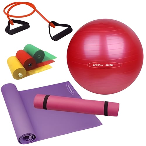 ערכת אימון לפילאטיס ויוגה ב-4 חלקים מבית SPORTIME