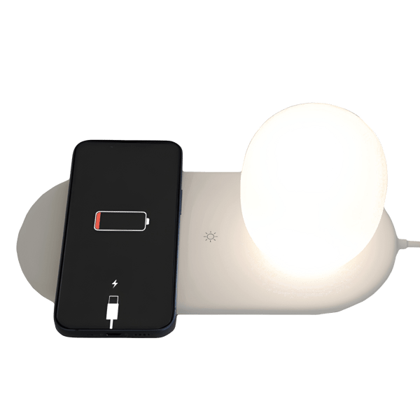 Wireless Phone Charger with Stunning Ambient Light in Luxurious Design