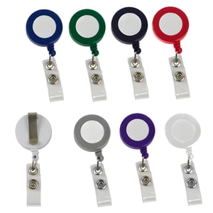 Durable Round Retractable Employee Badge Holder
