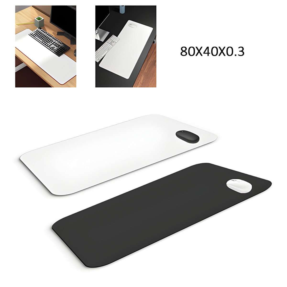 משטח ענק לעכבר עם עיצוב יוקרתי מידות 80X40 ס״מ