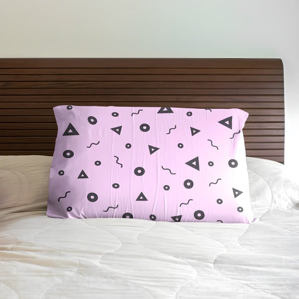 ציפית כרית מיטה בהתאמה אישית עם הדפסה צבעונית מלאה (50x70 ס"מ)