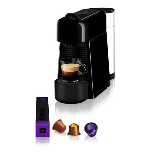 מכונת קפה Nespresso Essenza Plus D45 נספרסו עם מקצף חלב - שחור