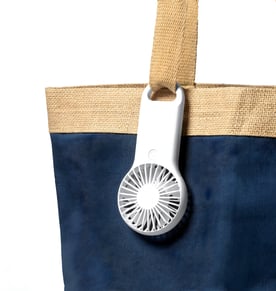 מאוורר אישי נייד עם קרבינר - 2 מהירויות