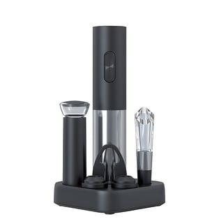 סט יין 7 חלקים עם פותחן חשמלי ומשאבת ואקום