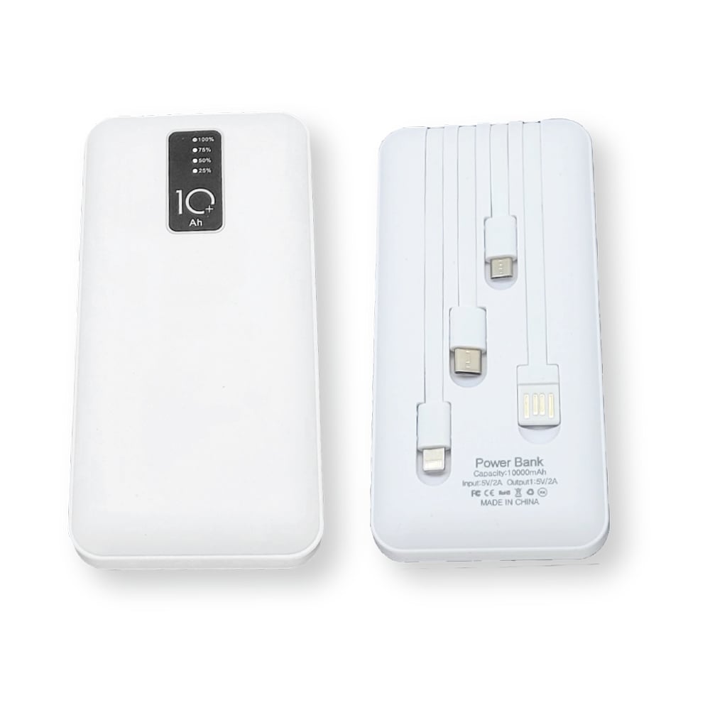 מטען סוללה ניידת עם כבל מובנה 20,000 MAH