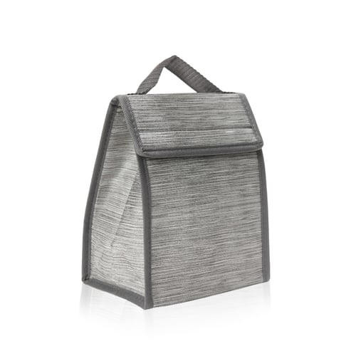 Blue Nylon Lunch Bag