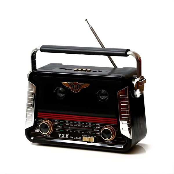 Advanced Retro Bluetooth Radio with Music Box Design