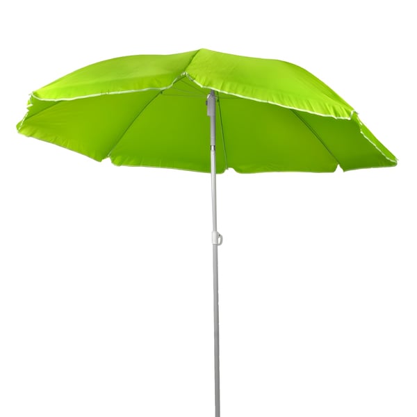 שמשיית חוף עם הטיה ומוט פוליאסטר