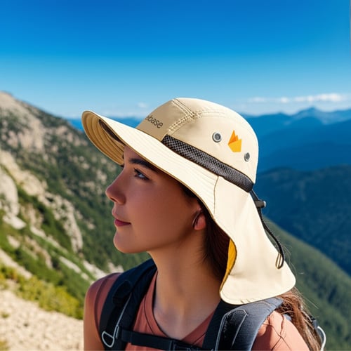 כובע קנדה רחב שוליים עם הגנה מקסימלית מהשמש