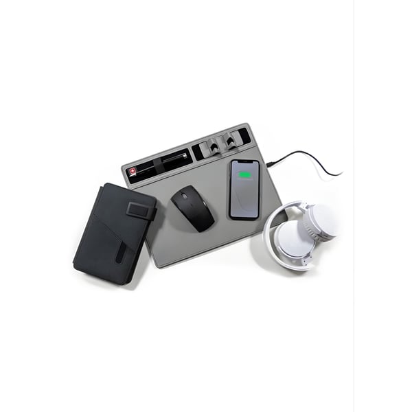 משטח עכבר אפור עם מטען אלחוטי POLOSWISS