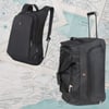 ערכת נסיעות SWISS עם טרולי 25 אינץ' ותיק גב עם שקעי USB ו-AUX