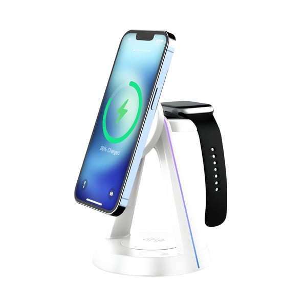 Fast Wireless 3-in-1 Charger by MIRACASE, Model MWIQ560