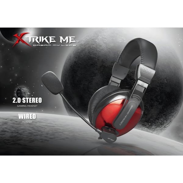 XTRIKE Red Stereo Gaming Headphones