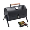 Portable BBQ Grill with Chimney and Temperature Gauge