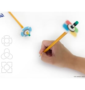 ספינר לעפרון עם אפשרות מיתוג אישי