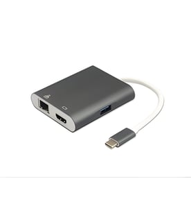 מתאם מולטי Type-C ל-4 חיבורים מתקדם ומהיר