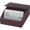 Luxurious Leather Desk Holder for Business Cards - Rigent