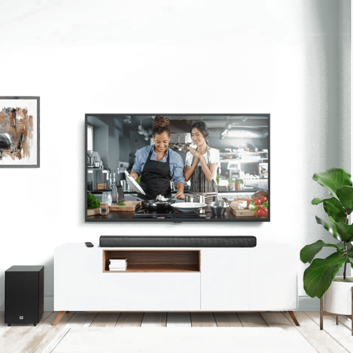 סאונד-בר JBL עם סאב וופר אלחוטי 3.1 ערוצים לחוויית קולנוע ביתית