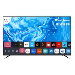 טלוויזיית LED חכמה 55 אינץ' 4K UHD פרימיום מבית PEERLESS