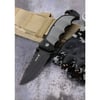 Folding Camping Knife with Durable Rubber Handle