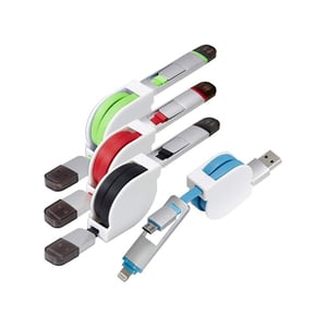 כבל USB ריטראקטיבי - מתנה עסקית מתקדמת