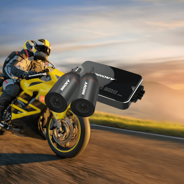 INNOVV Dual Motorcycle Dash Camera with Remote and External Mic