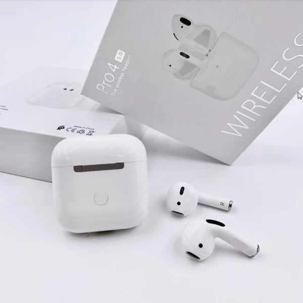 אוזניות אלחוטיות PRO 4 דגם 5.0 עם קופסה חכמה