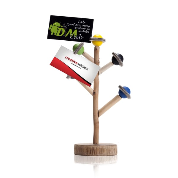 Natural Wood Memo Stand - A Memorable Corporate Gift