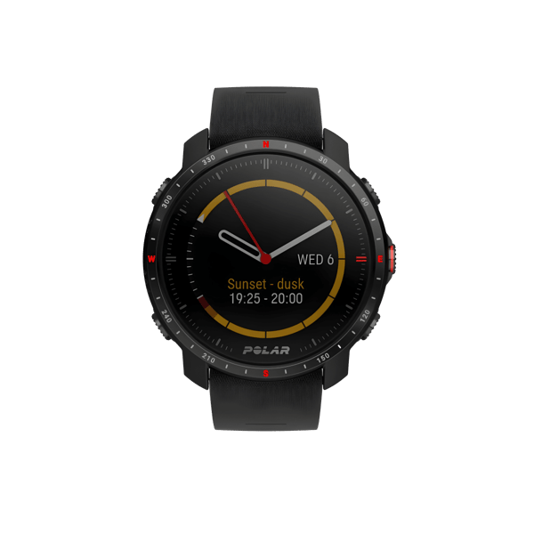 שעון ריצה מתקדם עם GPS Polar Grit X Pro שחור