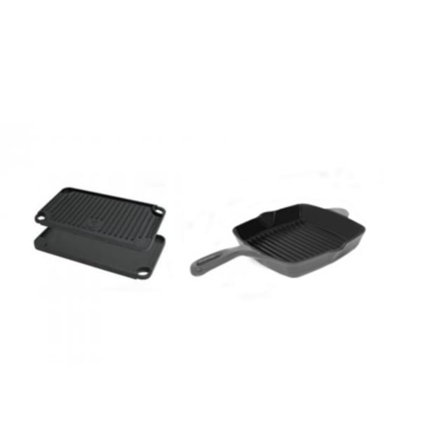 Cast Iron Skillet and Grill Pan Set for Perfect Cooking